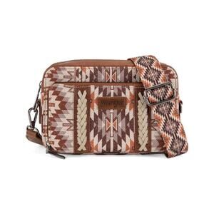 Wrangler Aztec‎ Print Crossbody Bag with Guitar Strap Western Boho Southwest